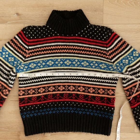 American Eagle Mock Neck‎ Snowflake Sweater size XS - Picture 9 of 11